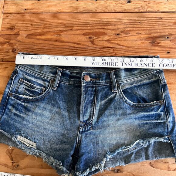 Free People Shorts Womens 26 Denim Cutoff Button Fly Summer Beach Vacation - Picture 8 of 14